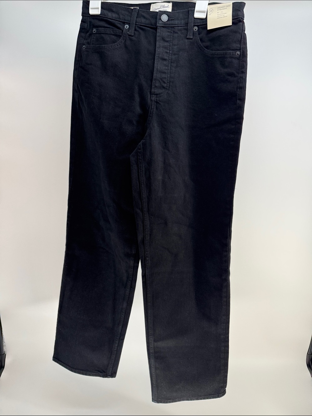 Universal Thread Black Straight-Leg Jeans